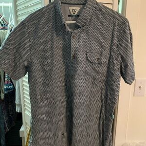 VISSLA Blue Patterned Men's Shirt